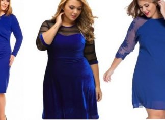 rochii xxl elegante albastre